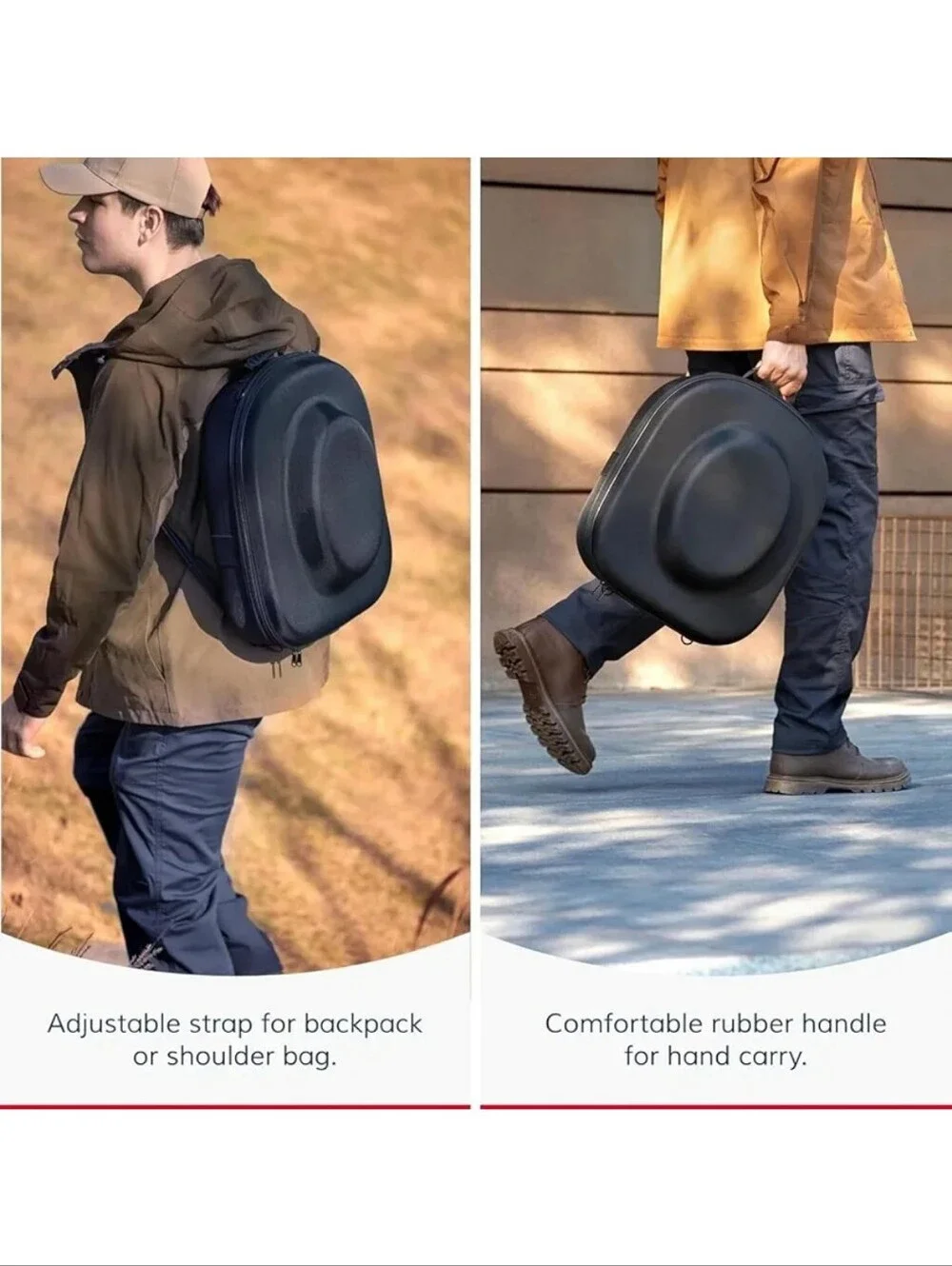 🆕️Cowboy Hat Case Crushproof Hard Hat Box Travel Organizer Strap Western Fedora